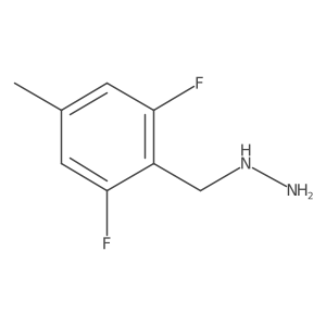 [(2,6-Difluoro-4-methylphenyl)methyl]hydrazine结构式