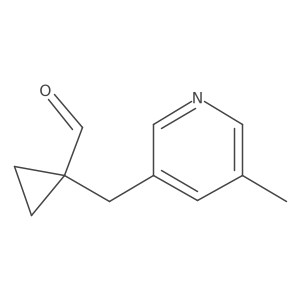 1-[(5-Methylpyridin-3-yl)methyl]cyclopropane-1-carbaldehyde Structure