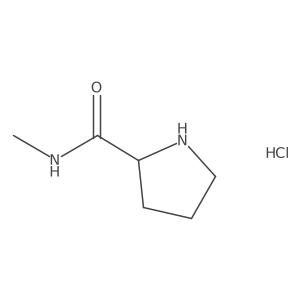 N-methylpyrrolidine-2-carboxamide hydrochloride结构式