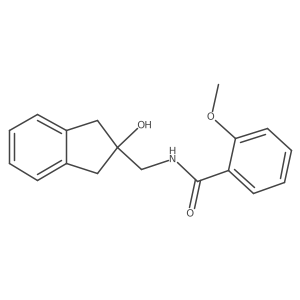 N-((2-hydroxy-2,3-dihydro-1H-inden-2-yl)methyl)-2-methoxybenzamide Structure