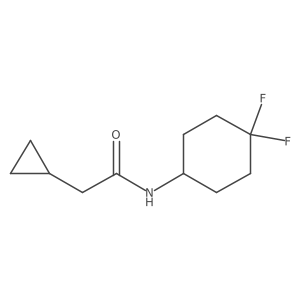 2-cyclopropyl-N-(4,4-difluorocyclohexyl)acetamide Structure