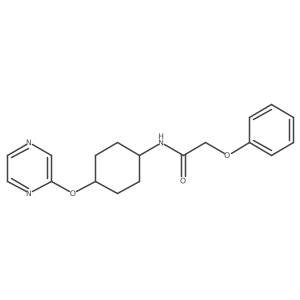 2-phenoxy-N-[4-(pyrazin-2-yloxy)cyclohexyl]acetamide Structure