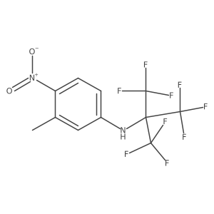 N-[1,1-Bis(trifluoromethyl)-2,2,2-trifluoroethyl]-3-methyl-4-nitroaniline Structure