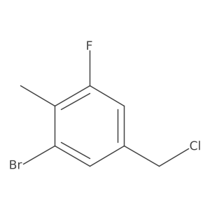 1-Bromo-5-(chloromethyl)-3-fluoro-2-methylbenzene Structure