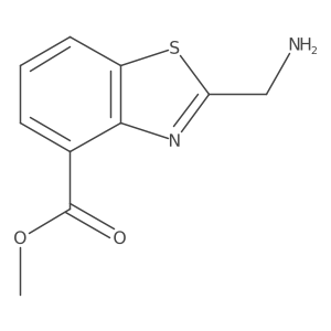 Methyl 2-(aminomethyl)-1,3-benzothiazole-4-carboxylate Structure