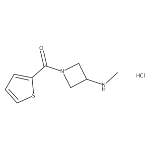 (3-(Methylamino)azetidin-1-yl)(thiophen-2-yl)methanone hydrochloride Structure