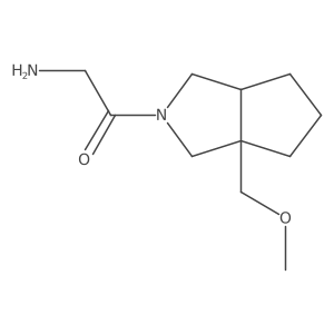 2-amino-1-(3a-(methoxymethyl)hexahydrocyclopenta[c]pyrrol-2(1H)-yl)ethan-1-one Structure