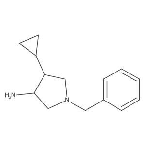 1-Benzyl-4-cyclopropylpyrrolidin-3-amine Structure
