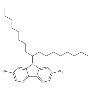 9-(Heptadecan-9-yl)-9H-carbazole-2,7-diamine结构式