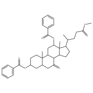 Methyl 3alpha,12alpha-dibenzoyloxy-7-oxo-5beta-cholanate结构式