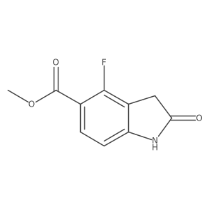 methyl4-fluoro-2-oxo-2,3-dihydro-1H-indole-5-carboxylate Structure