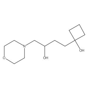 1-[3-Hydroxy-4-(morpholin-4-yl)butyl]cyclobutan-1-ol Structure