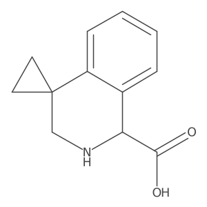 2',3'-Dihydro-1'H-spiro[cyclopropane-1,4'-isoquinoline]-1'-carboxylic acid Structure