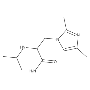 3-(2,4-dimethyl-1H-imidazol-1-yl)-2-[(propan-2-yl)amino]propanamide Structure