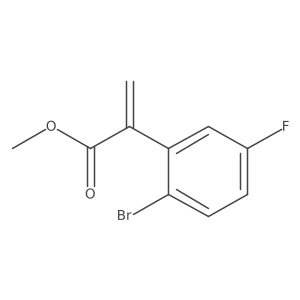 Methyl 2-(2-bromo-5-fluorophenyl)prop-2-enoate结构式