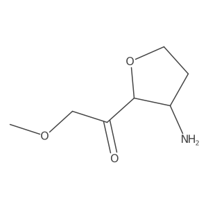 rac-1-[(2R,3S)-3-aminooxolan-2-yl]-2-methoxyethan-1-one Structure