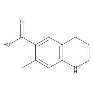 7-Methyl-1,2,3,4-tetrahydroquinoline-6-carboxylic acid结构式