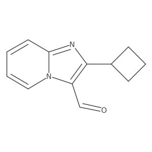 2-Cyclobutylimidazo[1,2-a]pyridine-3-carbaldehyde结构式