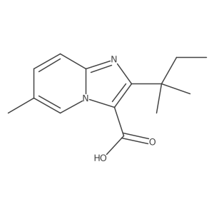 6-Methyl-2-(2-methylbutan-2-yl)imidazo[1,2-a]pyridine-3-carboxylic acid Structure