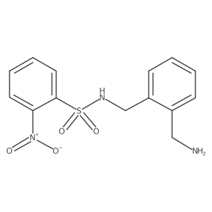 N-{[2-(aminomethyl)phenyl]methyl}-2-nitrobenzene-1-sulfonamide Structure