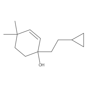 1-(2-Cyclopropylethyl)-4,4-dimethylcyclohex-2-en-1-ol结构式
