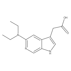 2-[5-(diethylamino)-1H-pyrrolo[2,3-c]pyridin-3-yl]acetic acid Structure