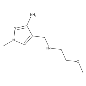 4-{[(2-methoxyethyl)amino]methyl}-1-methyl-1H-pyrazol-3-amine结构式