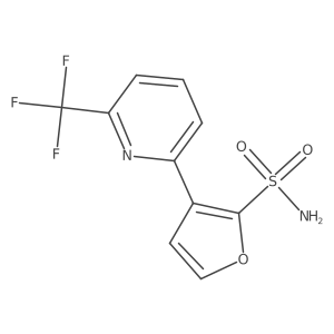 3-[6-(Trifluoromethyl)pyridin-2-yl]furan-2-sulfonamide Structure