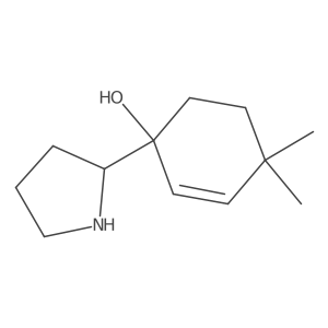 4,4-Dimethyl-1-(pyrrolidin-2-yl)cyclohex-2-en-1-ol Structure