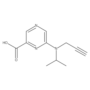 6-[(Prop-2-yn-1-yl)(propan-2-yl)amino]pyrazine-2-carboxylic acid Structure