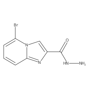 5-Bromoimidazo[1,2-a]pyridine-2-carbohydrazide结构式