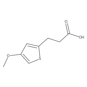 3-(4-Methoxythiophen-2-yl)propanoic acid结构式