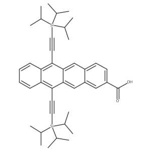 6,11-Bis((triisopropylsilyl)ethynyl)tetracene-2-carboxylic acid结构式