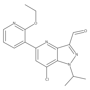 7-chloro-5-(2-ethoxy-3-pyridyl)-1-isopropyl-pyrazolo[4,3-b]pyridine-3-carbaldehyde Structure