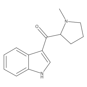 3-[(2S)-1-methylpyrrolidine-2-carbonyl]-1H-indole结构式