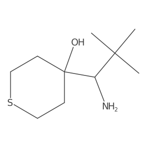 4-(1-Amino-2,2-dimethylpropyl)thian-4-ol Structure