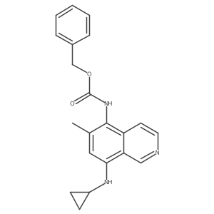 benzyl N-[8-(cyclopropylamino)-6-methylisoquinolin-5-yl]carbamate Structure