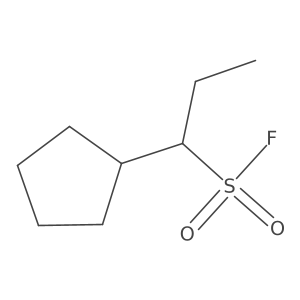 1-Cyclopentylpropane-1-sulfonyl fluoride结构式