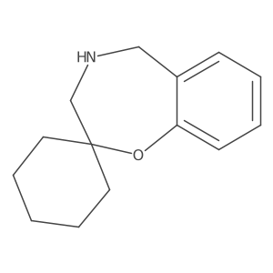 4,5-dihydro-3H-spiro[1,4-benzoxazepine-2,1'-cyclohexane]结构式