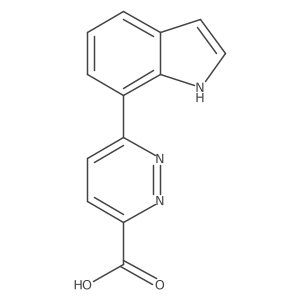 6-(1H-indol-7-yl)pyridazine-3-carboxylic acid结构式