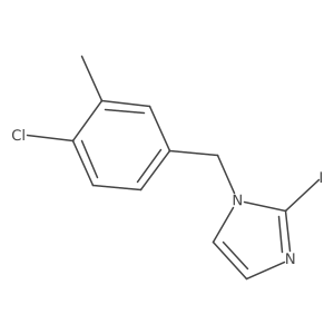 1-[(4-chloro-3-methylphenyl)methyl]-2-iodo-1H-imidazole结构式