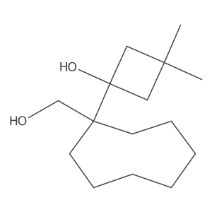 1-[1-(Hydroxymethyl)cyclooctyl]-3,3-dimethylcyclobutan-1-ol Structure