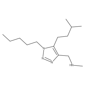 methyl({[5-(3-methylbutyl)-1-pentyl-1H-1,2,3-triazol-4-yl]methyl})amine Structure