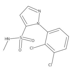 1-(2,3-dichlorophenyl)-N-methyl-1H-pyrazole-5-sulfonamide Structure