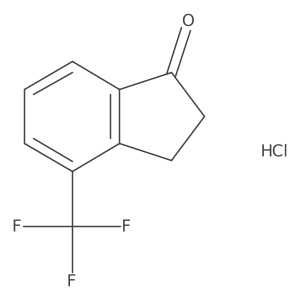 4-(Trifluoromethyl)-2,3-dihydro-1H-inden-1-one hcl Structure