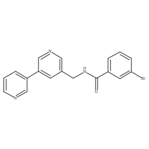 N-([3,3'-bipyridin]-5-ylmethyl)-3-bromobenzamide Structure