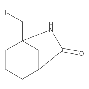 5-(Iodomethyl)-6-azabicyclo[3.2.1]octan-7-one结构式