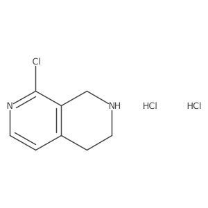 8-Chloro-1,2,3,4-tetrahydro-2,7-naphthyridine dihydrochloride Structure