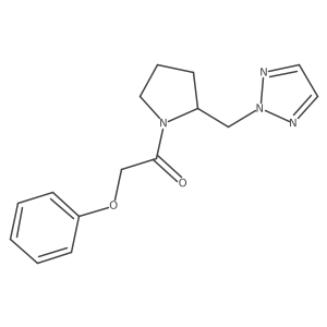 1-(2-((2H-1,2,3-triazol-2-yl)methyl)pyrrolidin-1-yl)-2-phenoxyethan-1-one Structure