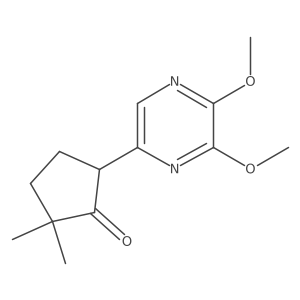 5-(5,6-Dimethoxy-2-pyrazinyl)-2,2-dimethylcyclopentanone结构式